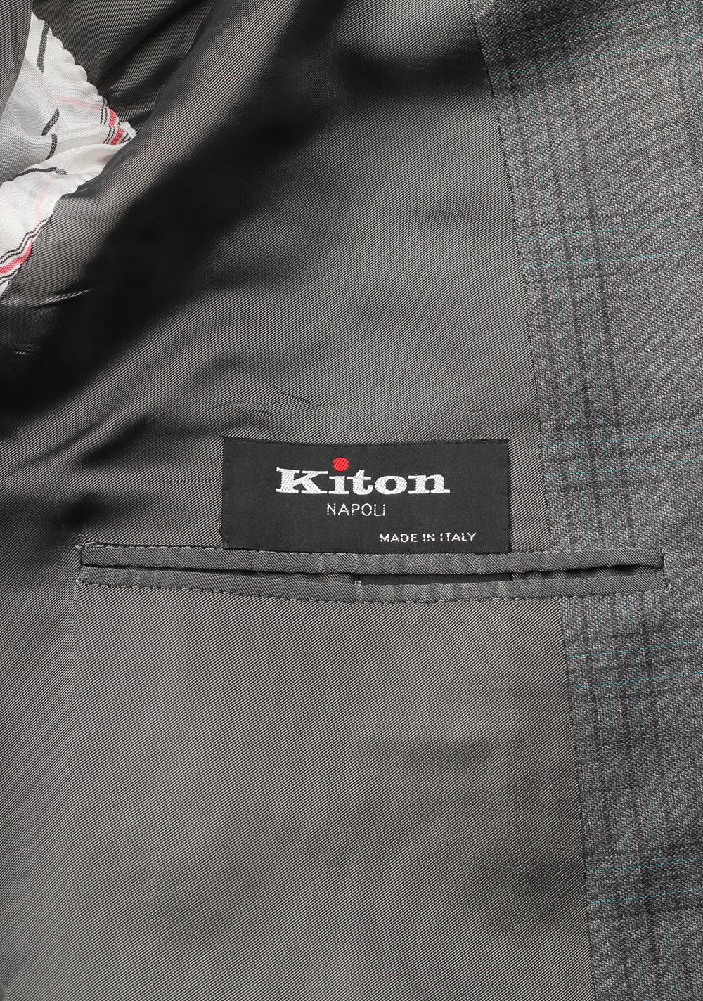 Kiton Suit Size 48 / 38R U.S. 100% Cashmere Double Breasted