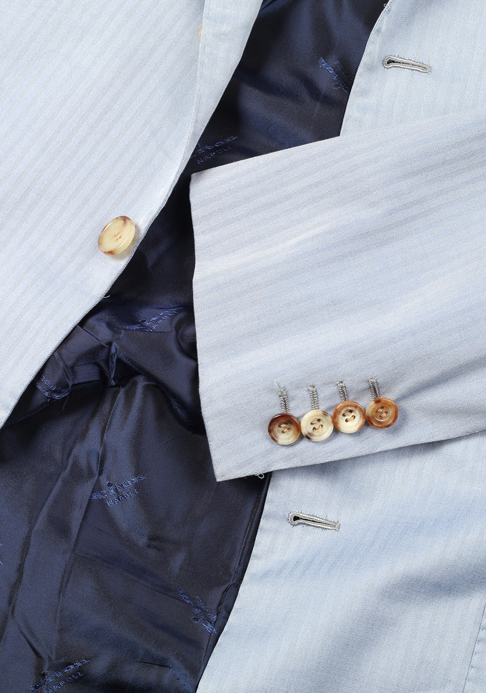 Kiton Suit Size 48 / 38R U.S. Cotton Wool Silk