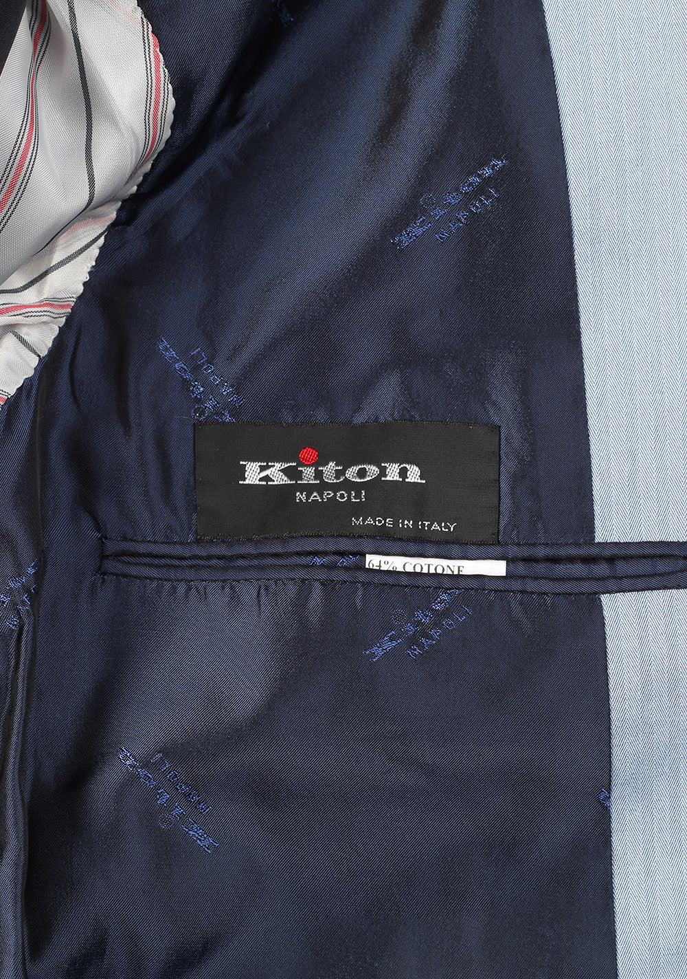 Kiton Suit Size 48 / 38R U.S. Cotton Wool Silk