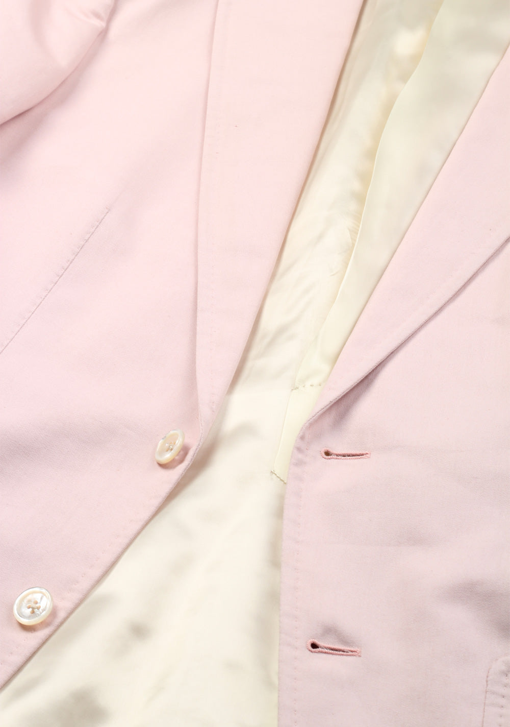 TOM FORD Pink Suit Size 48 / 38R U.S. Cotton Linen Pink Fit S
