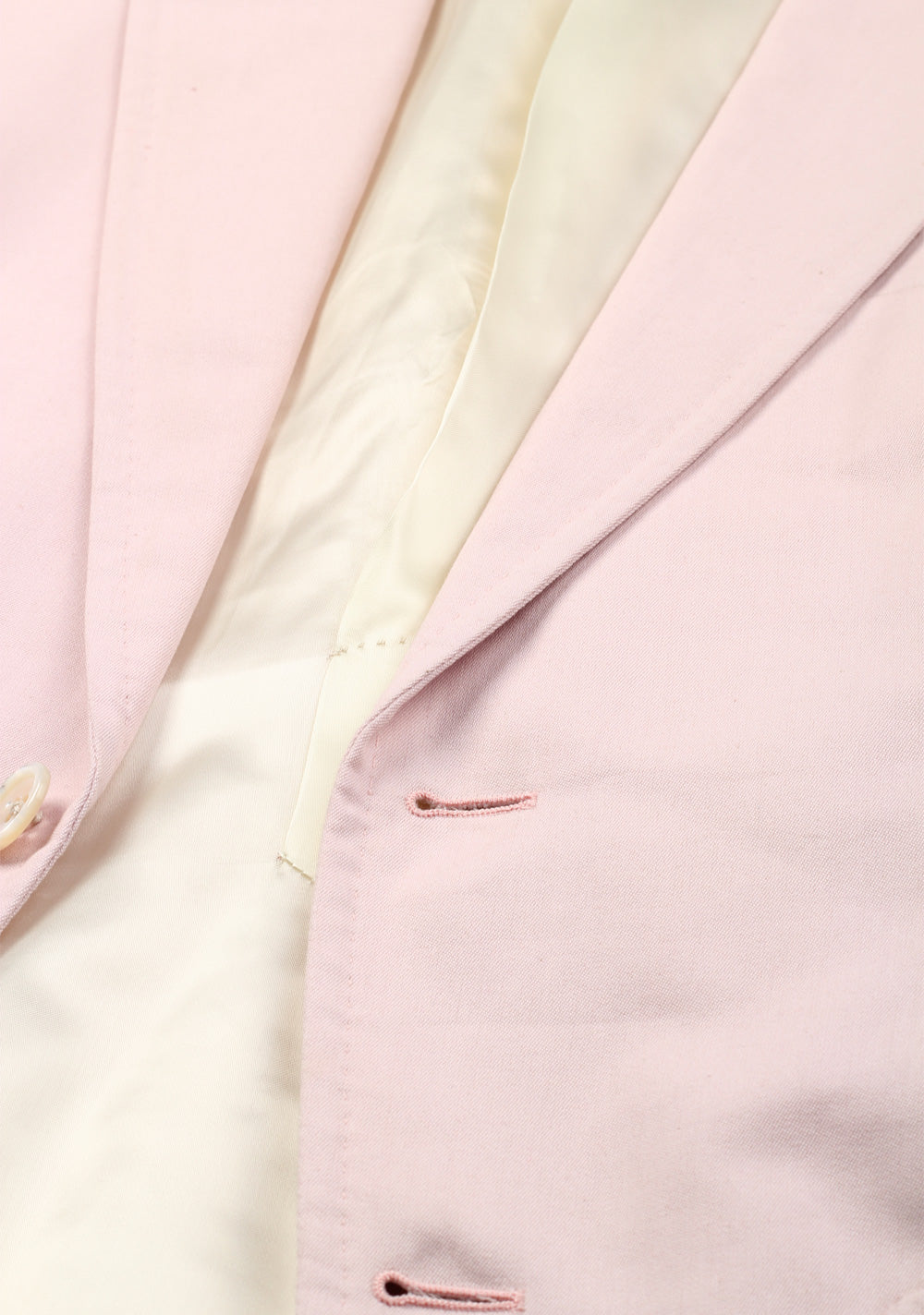 TOM FORD Pink Suit Size 48 / 38R U.S. Cotton Linen Pink Fit S