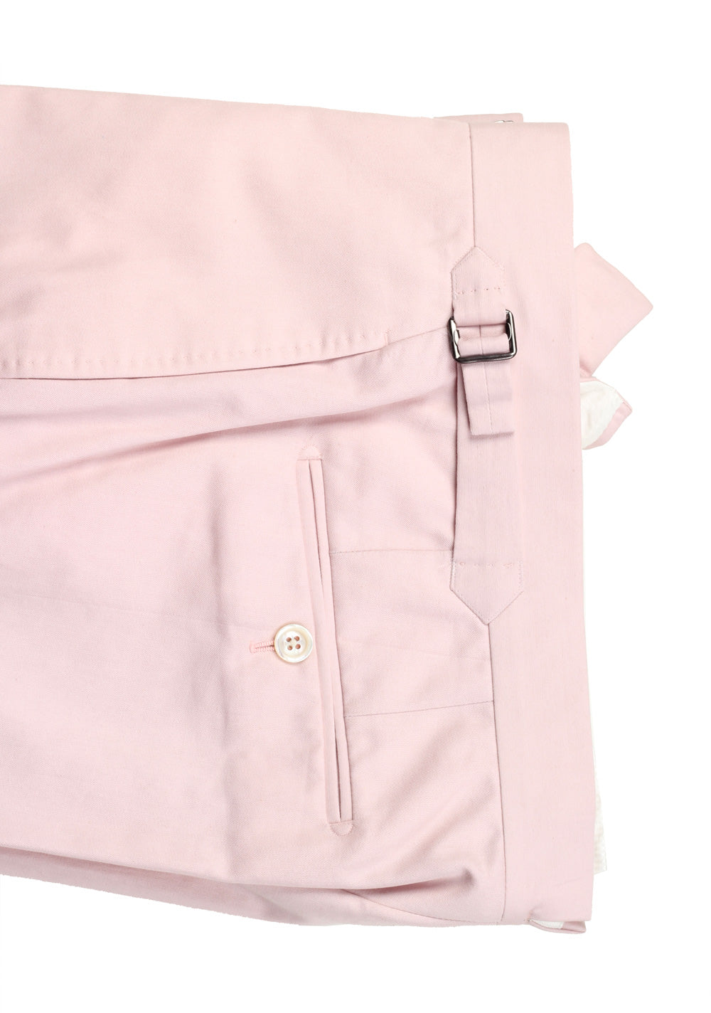 TOM FORD Pink Suit Size 48 / 38R U.S. Cotton Linen Pink Fit S
