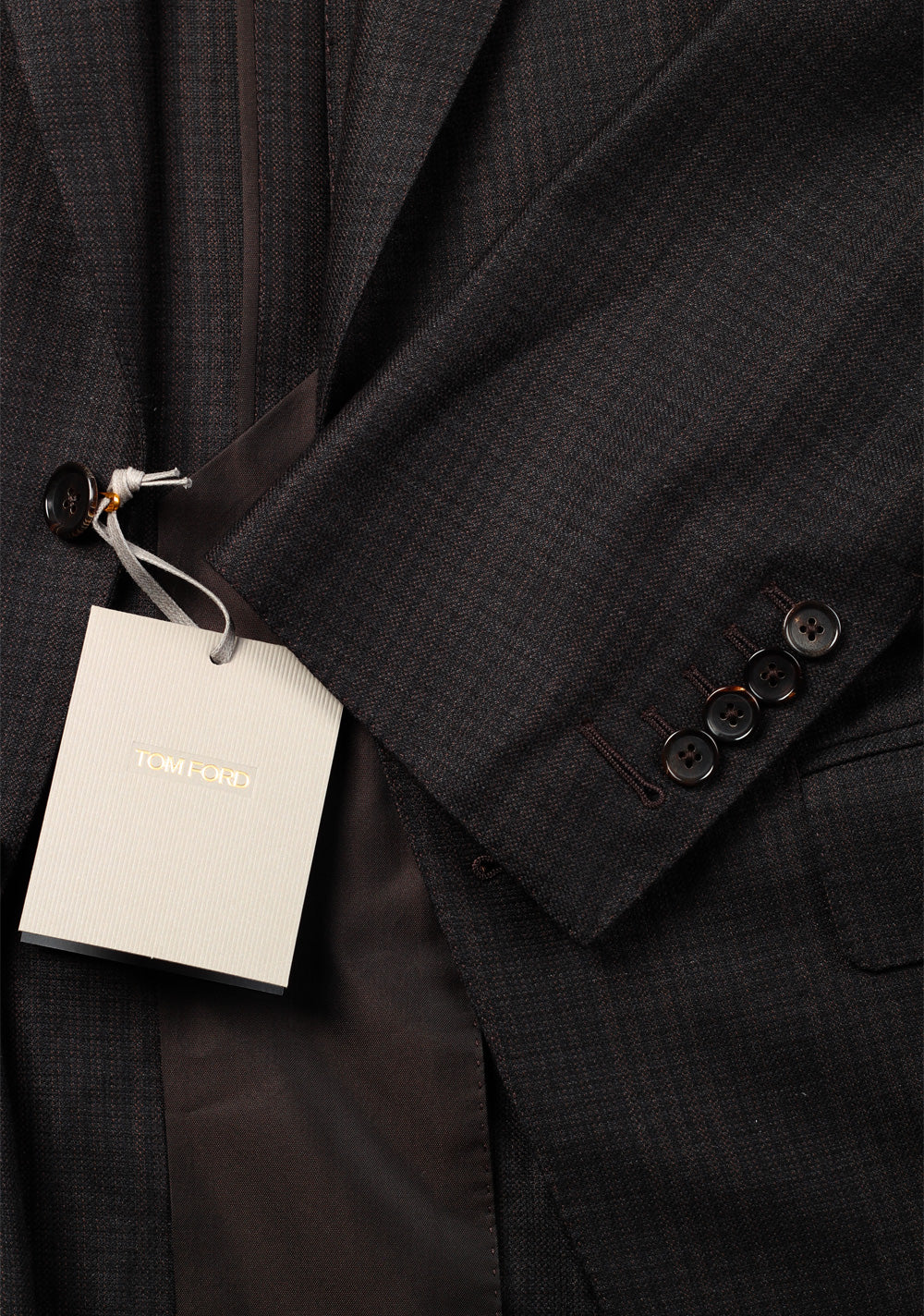 TOM FORD Brown Sport Coat Size 48 / 38R U.S. Fit W