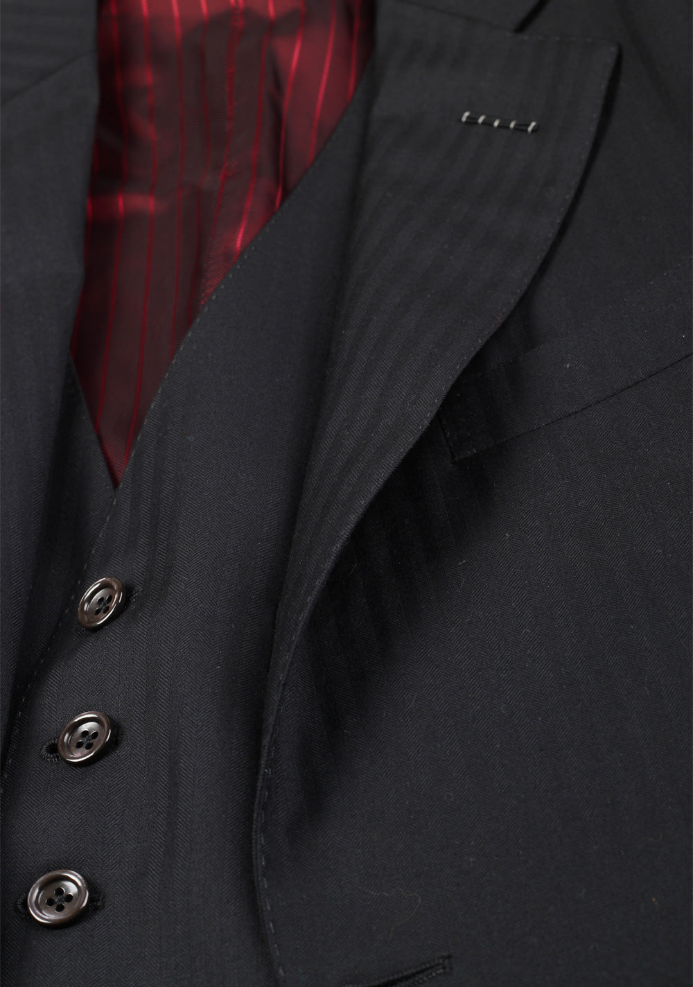 TOM FORD O’Connor Black Suit 3 Piece Size 44 / 34R U.S. Wool Fit Y