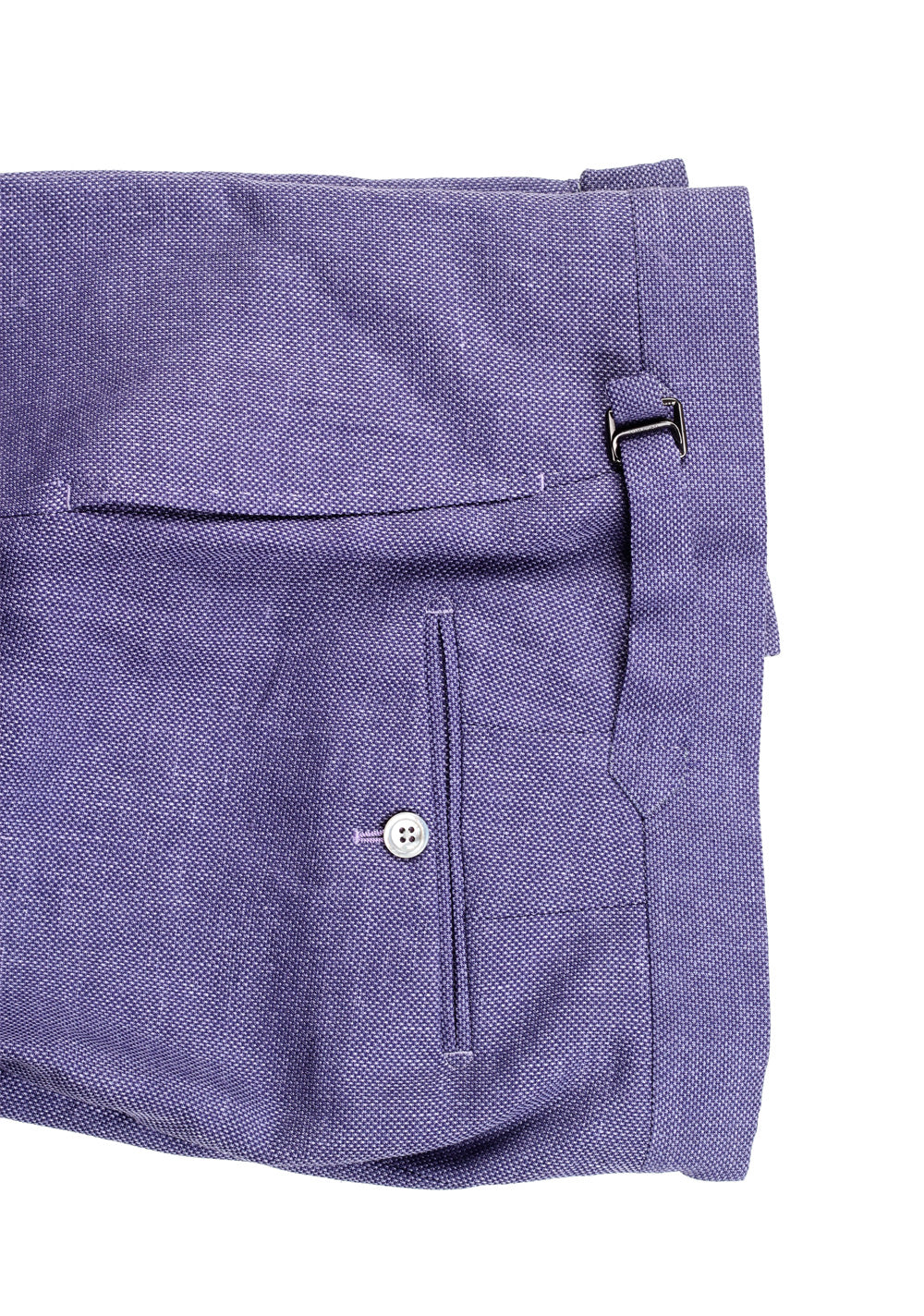 TOM FORD Lilac Suit Size 48 / 38R U.S. Linen Wool Silk Fit S