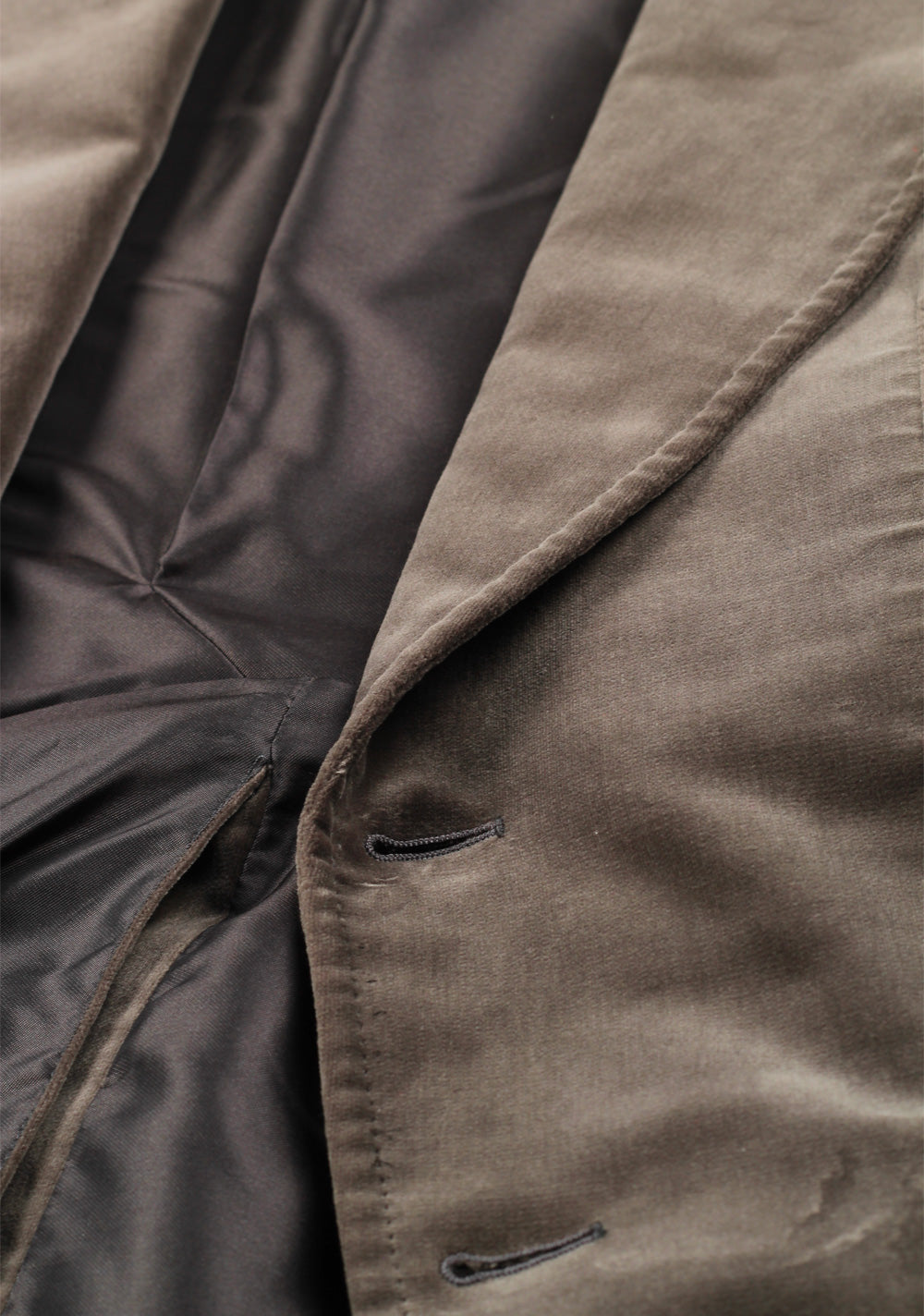 TOM FORD Wetherby Brownish Gray Sport Coat Velvet Tuxedo Dinner Jacket Size 48 / 38R U.S. Cotton Base T