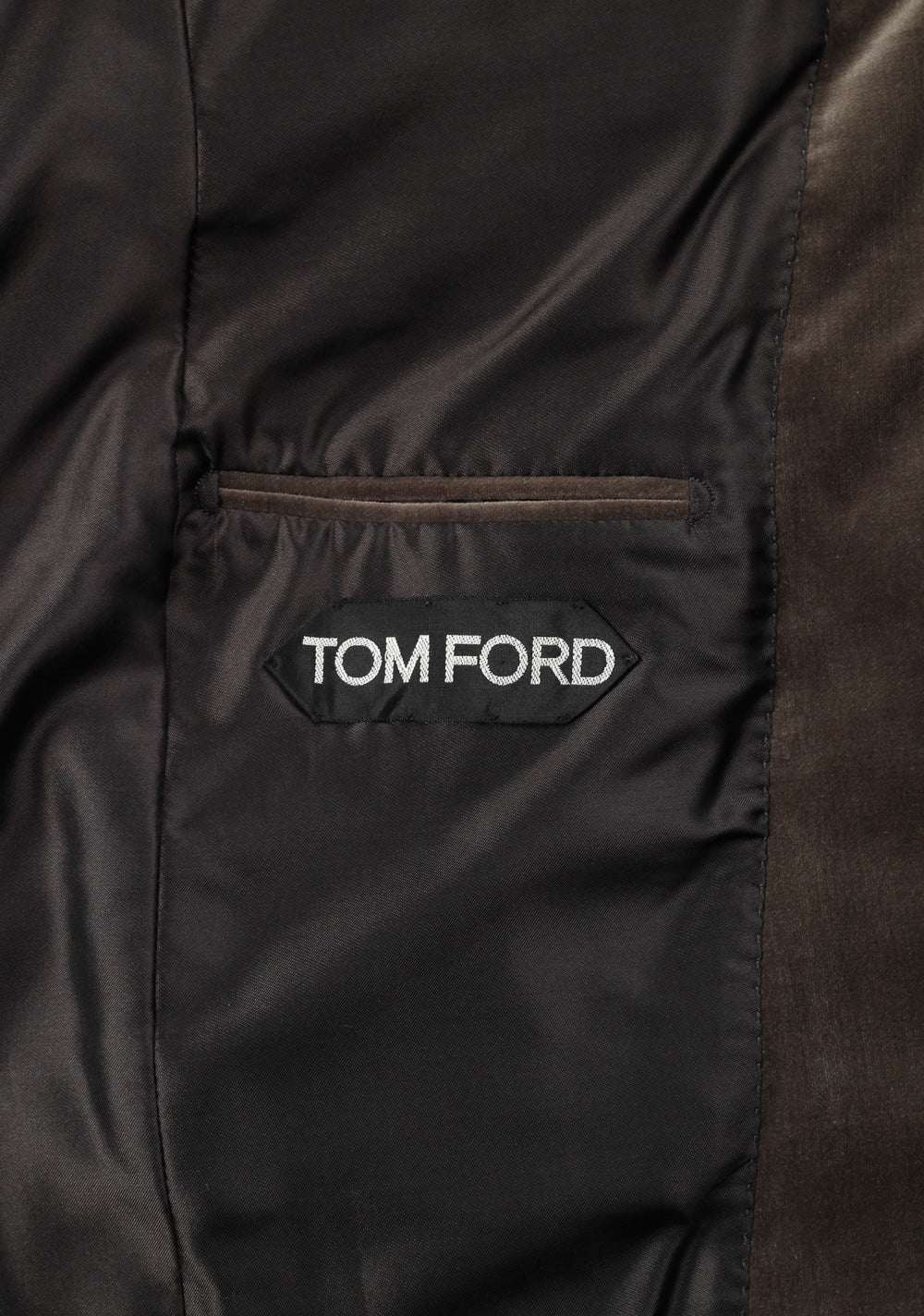 TOM FORD Wetherby Brownish Gray Sport Coat Velvet Tuxedo Dinner Jacket Size 48 / 38R U.S. Cotton Base T
