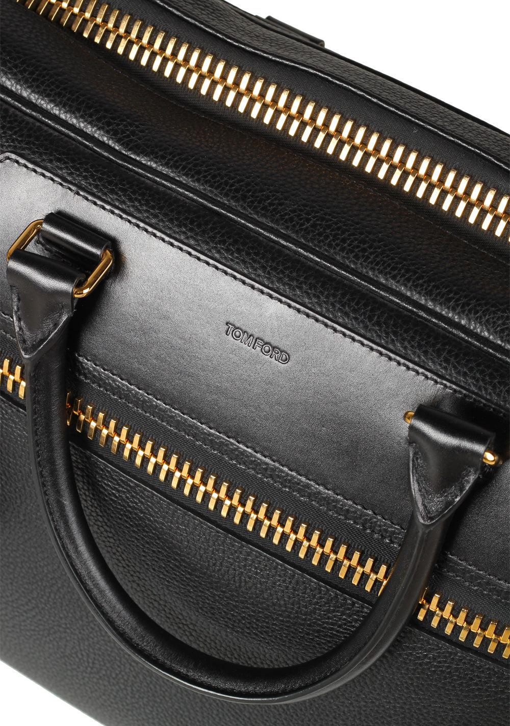 TOM FORD Zip Briefcase With Shoulder Strap Black