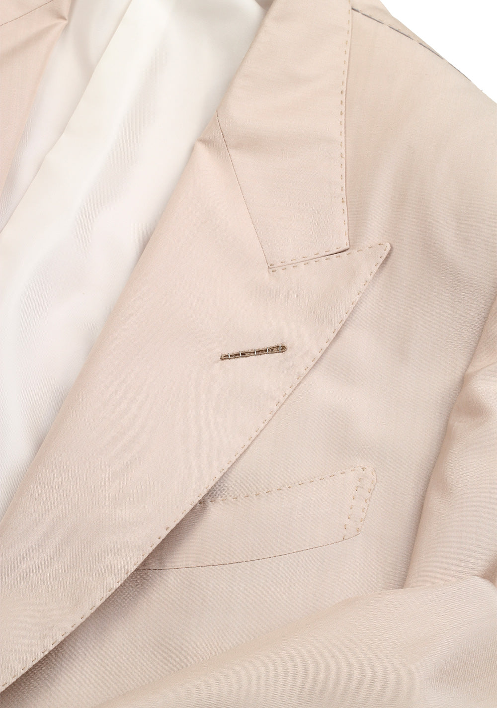 TOM FORD Windsor Beige Sport Coat Size 48 / 38R U.S. 100% Silk Fit A