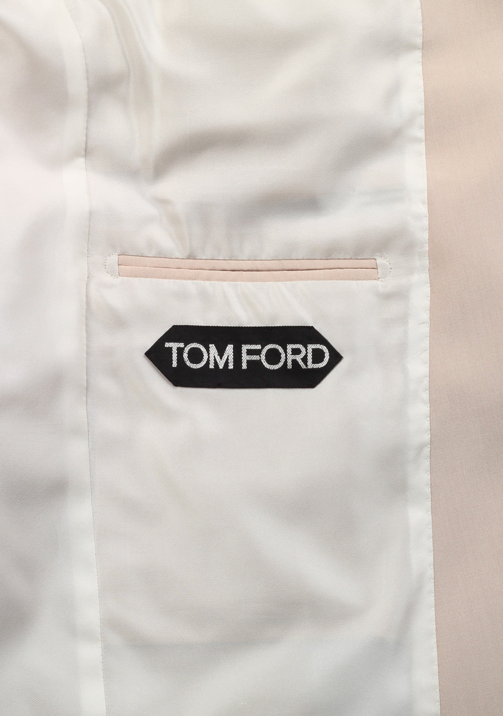 TOM FORD Windsor Beige Sport Coat Size 48 / 38R U.S. 100% Silk Fit A