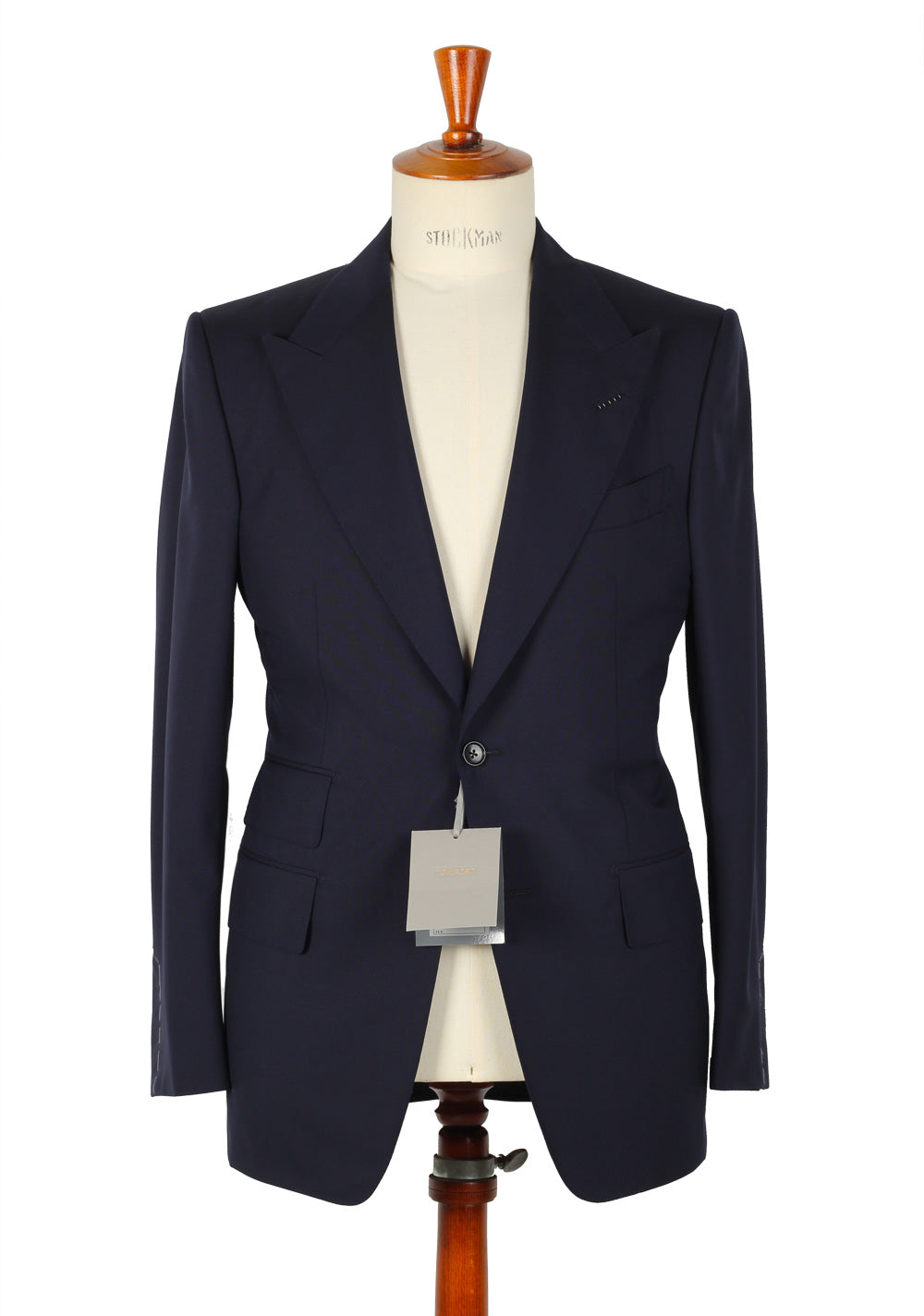 TOM FORD Navy Suit Size 48 / 38R U.S. Wool Fit A