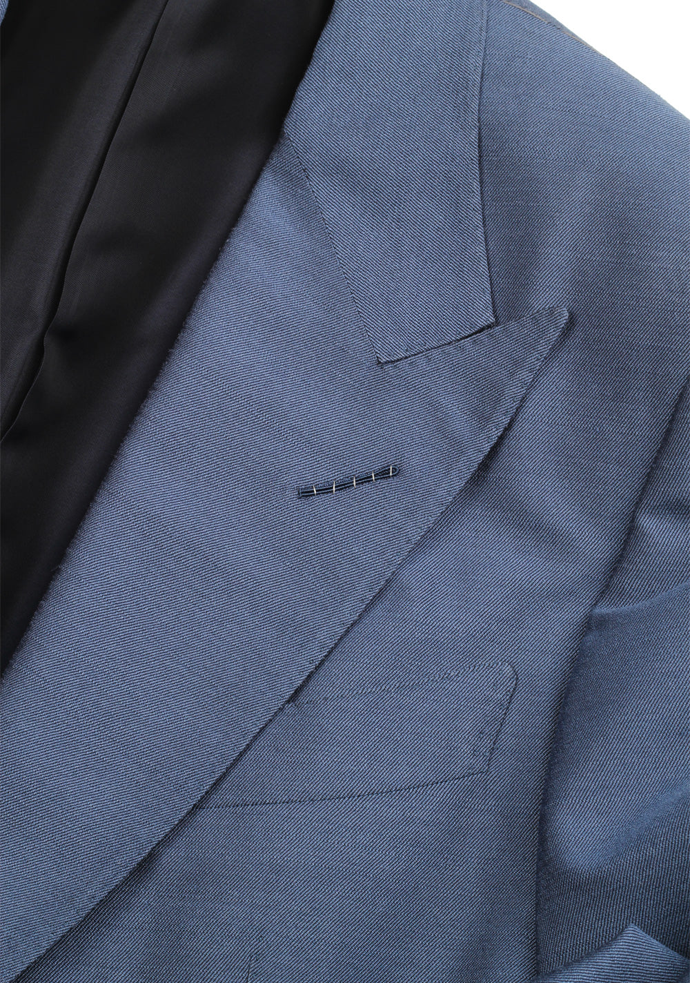 TOM FORD Grayish Blue Suit Size 48 / 38R U.S. 100% Silk Fit A