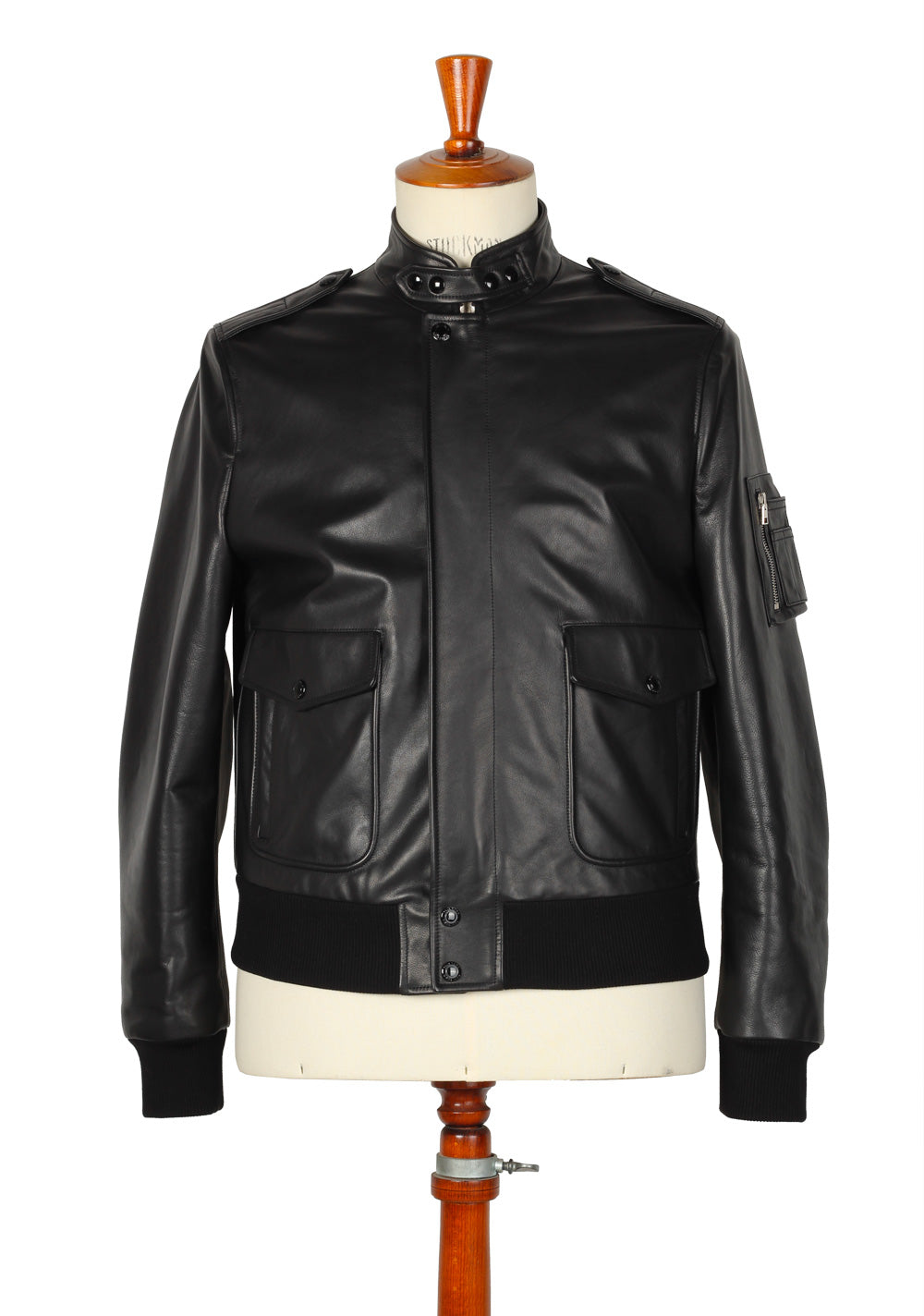 TOM FORD Leather Biker Jacket Coat Size 50 / 40R U.S. Outerwear