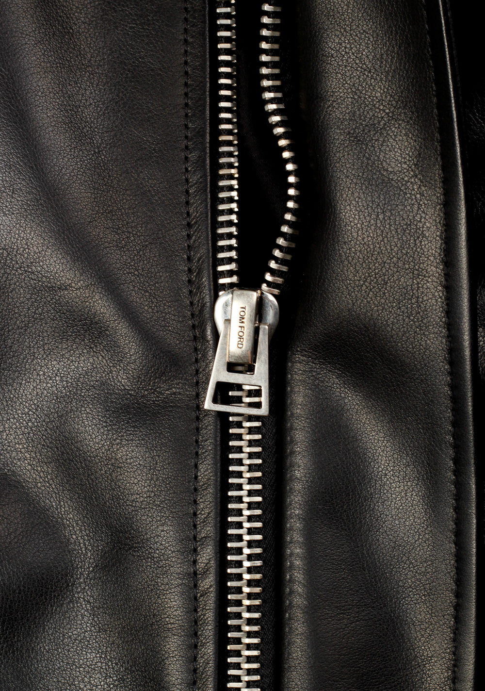 TOM FORD Leather Biker Jacket Coat Size 58 / 48R U.S. Outerwear