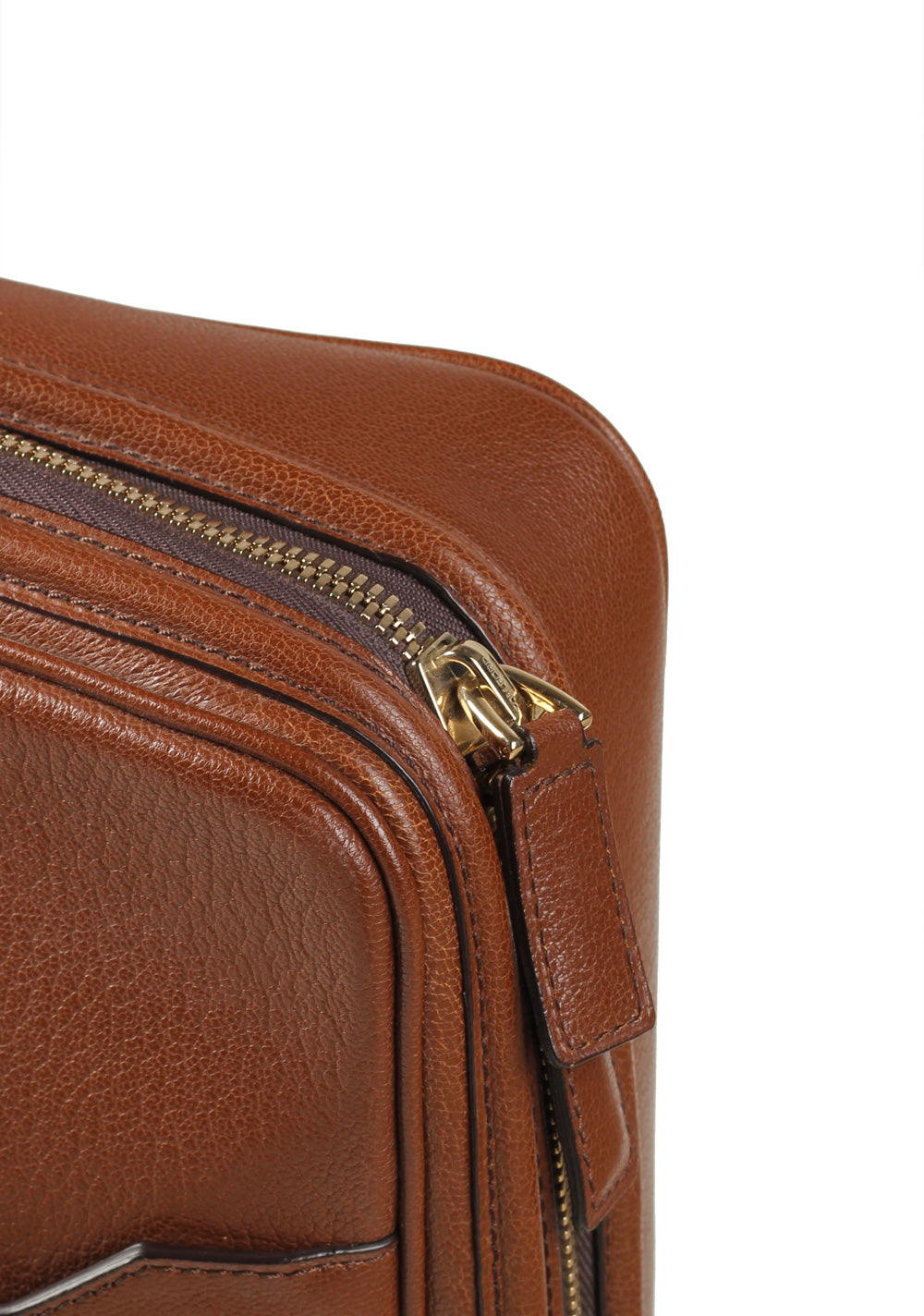 TOM FORD Zip Briefcase Bag Brown
