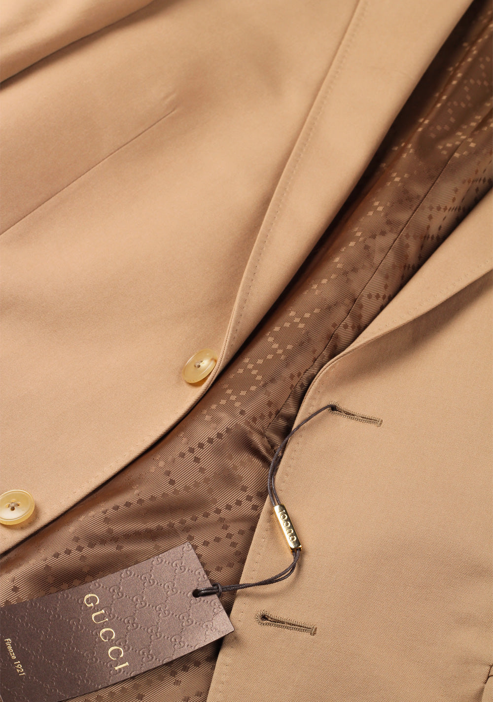 Gucci Beige Suit Size 50 / 40R U.S. Cotton