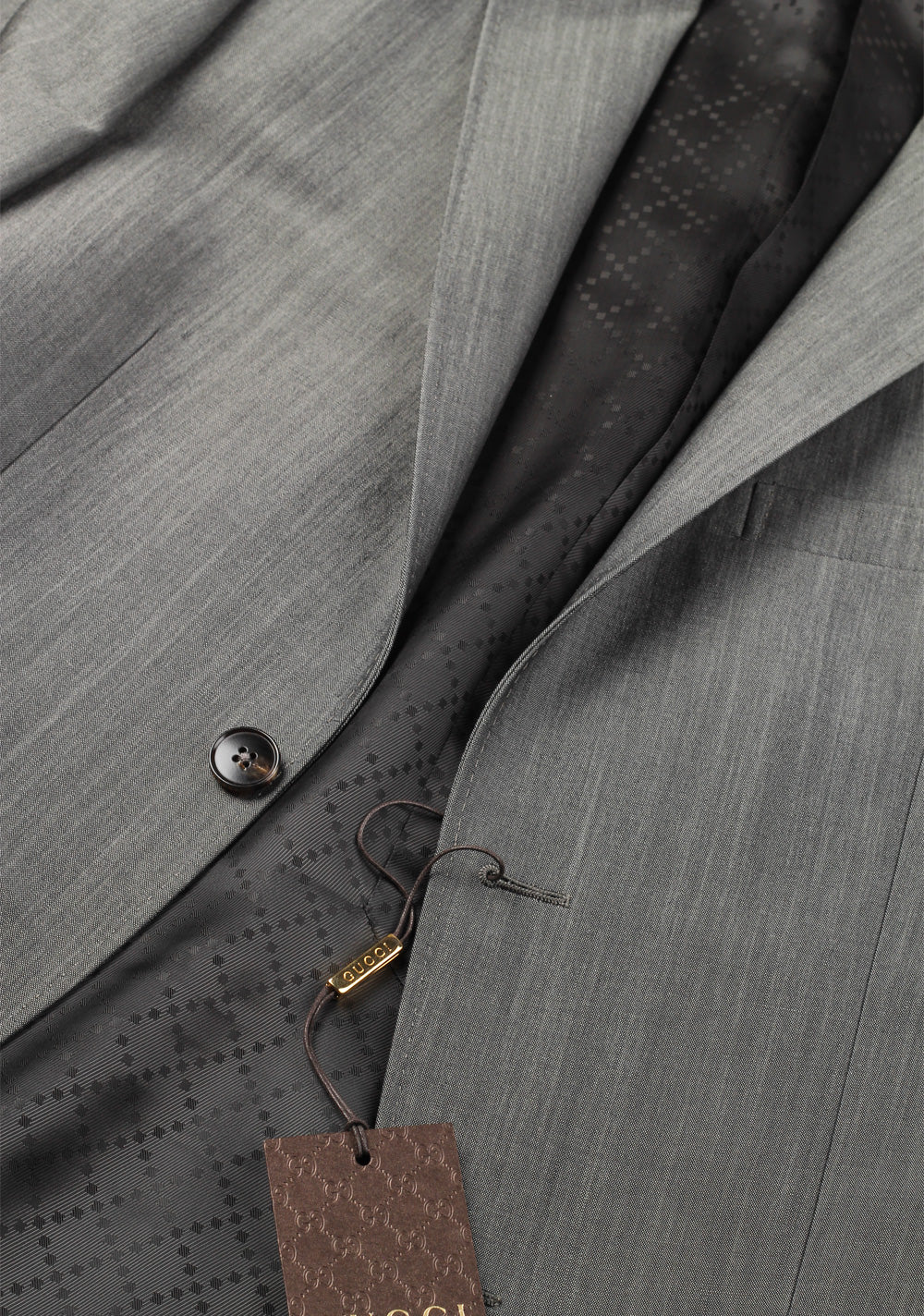 Gucci Gray Suit Size 46 / 36R U.S. Wool Mohair