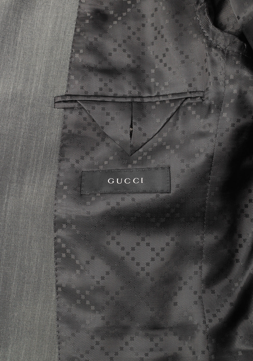 Gucci Gray Suit Size 46 / 36R U.S. Wool Mohair