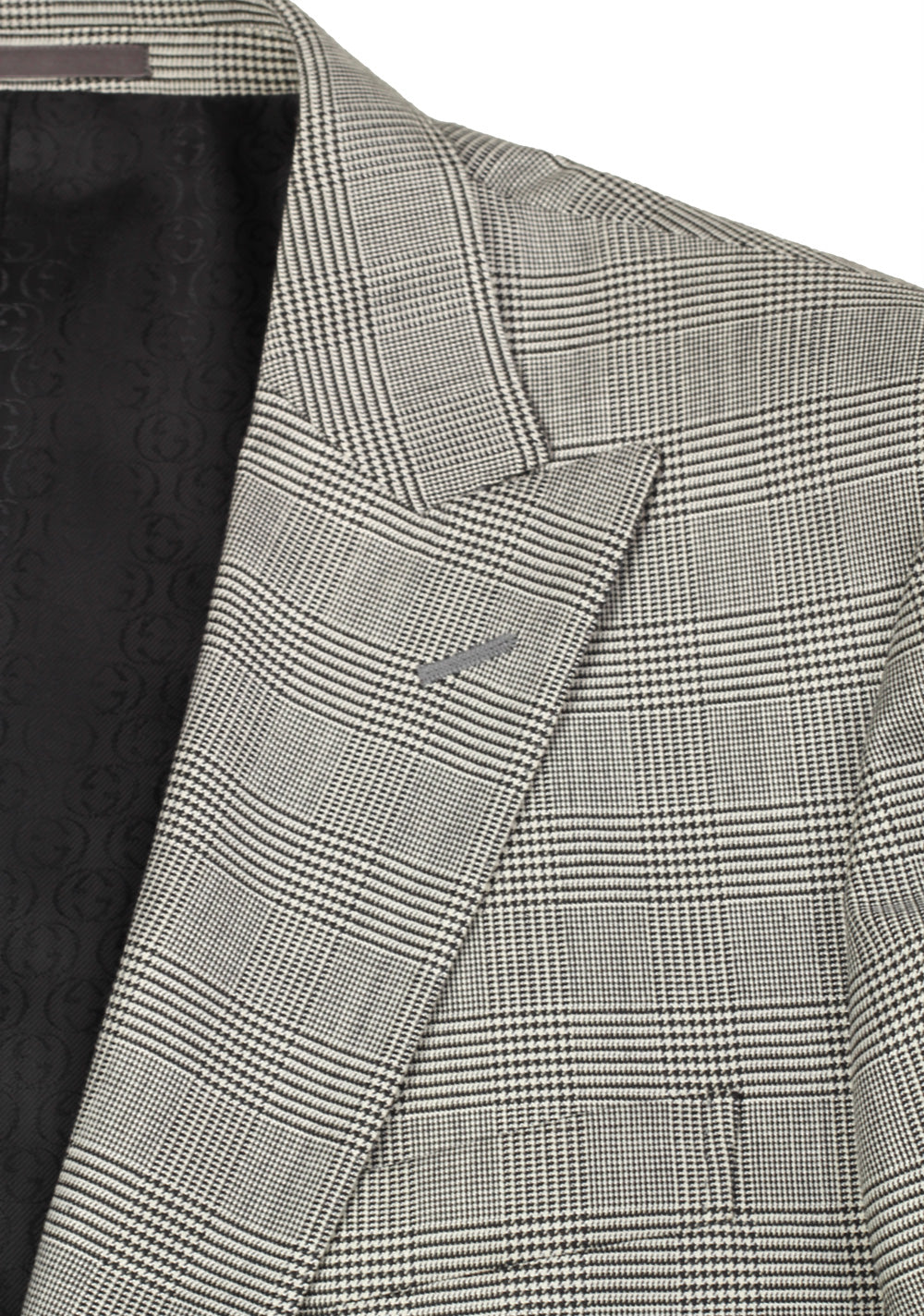 Gucci Navy Suit Size 54 / 44R U.S. Checked