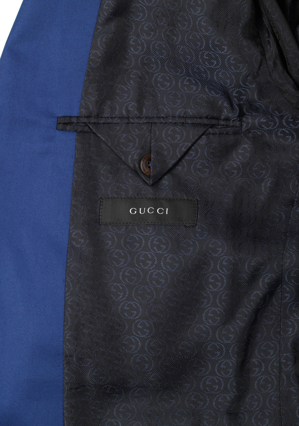 Gucci Royal Blue Suit Size 52 / 42R U.S. Cotton