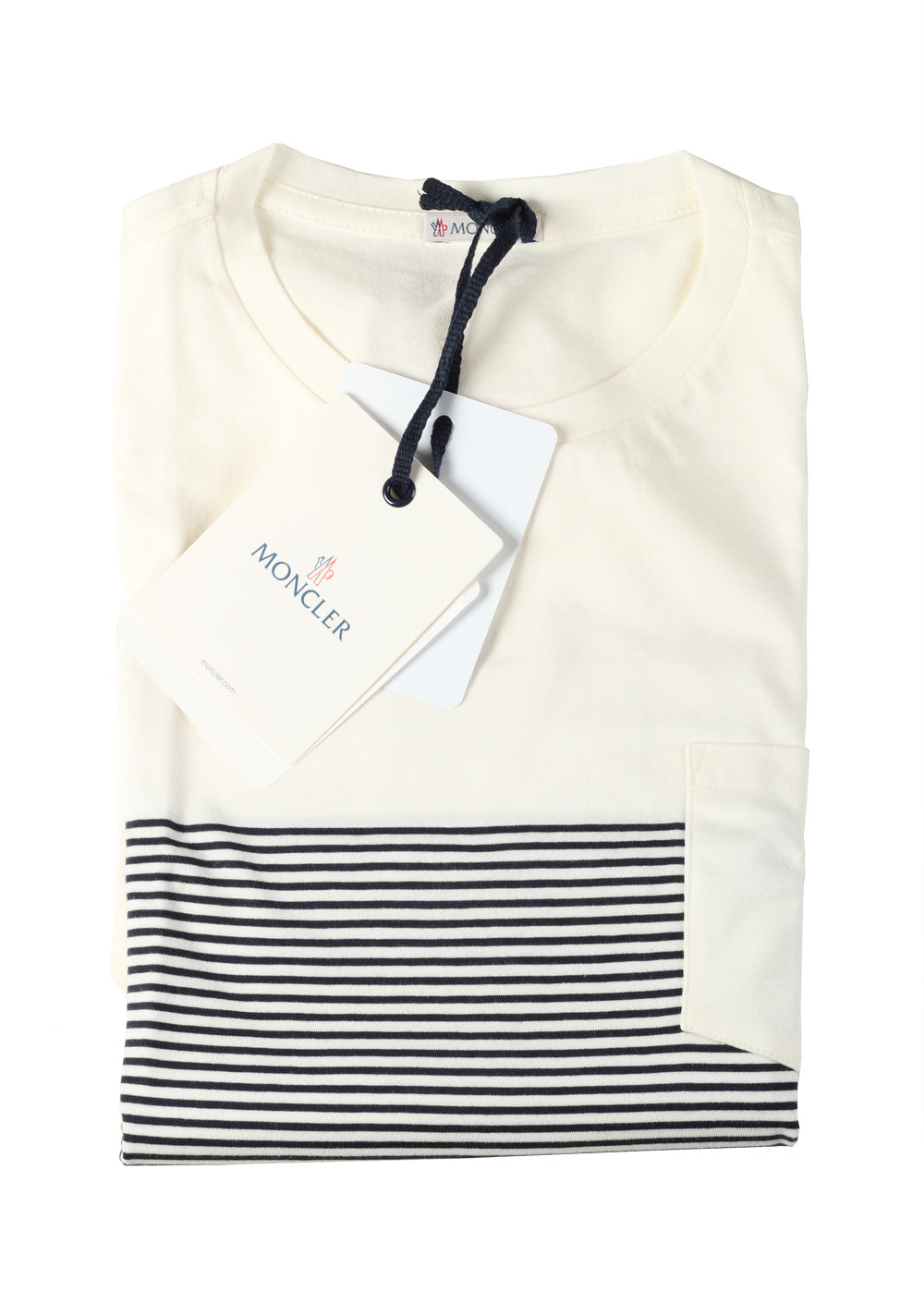 Moncler Crew Neck Tee Shirt Size L / 40R U.S. Off White