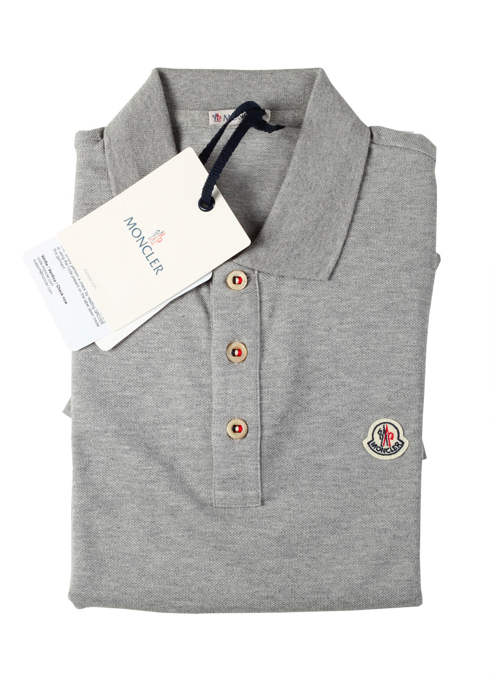 Moncler Polo Shirt Size L / 40R U.S. Gray