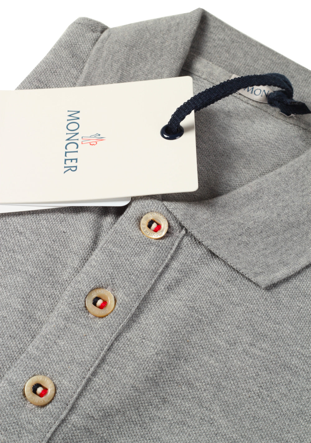 Moncler Polo Shirt Size L / 40R U.S. Gray