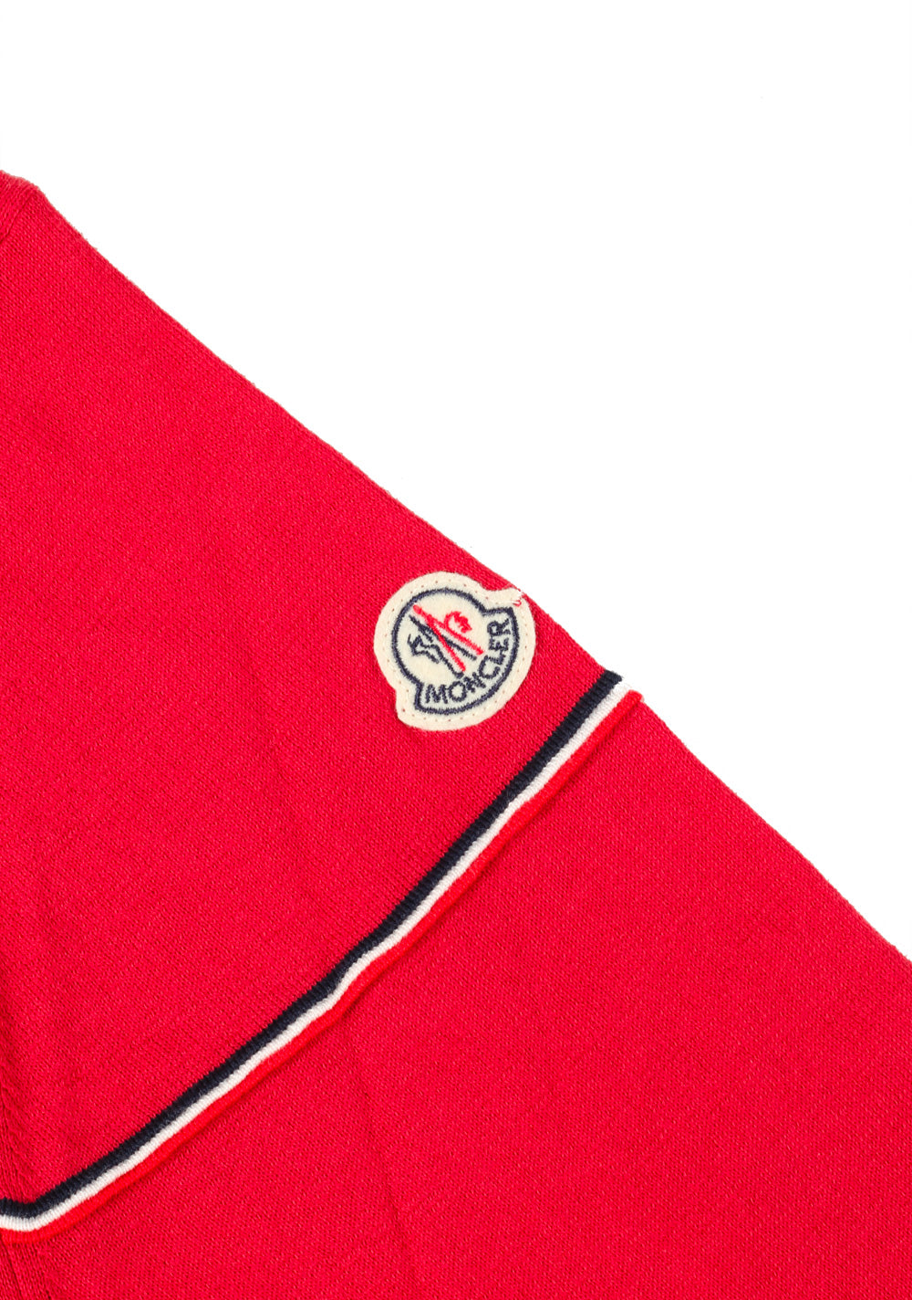 Moncler Maglia V-Neck Size L / 40R U.S. Red