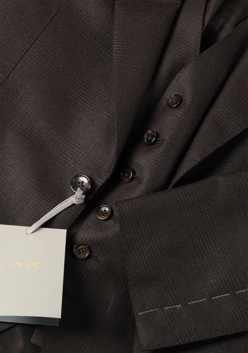 TOM FORD Windsor Brown 3 Piece Suit Size 50 / 40R U.S. Mohair Silk Wool Fit A