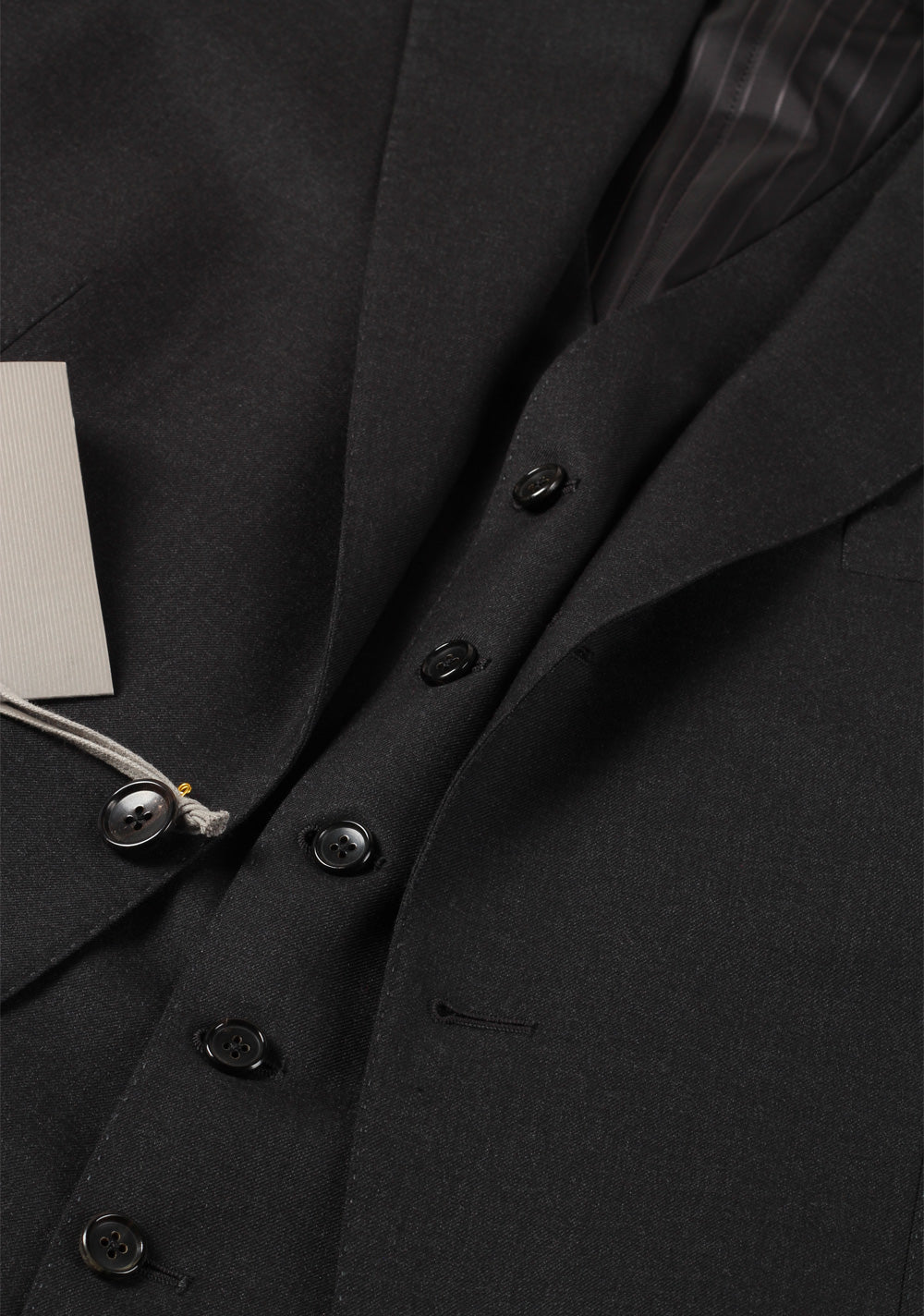 TOM FORD Charcoal 3 Piece Suit Size 50 / 40R U.S. Wool Base B
