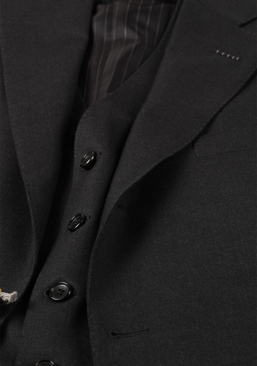 TOM FORD Charcoal 3 Piece Suit Size 50 / 40R U.S. Wool Base B