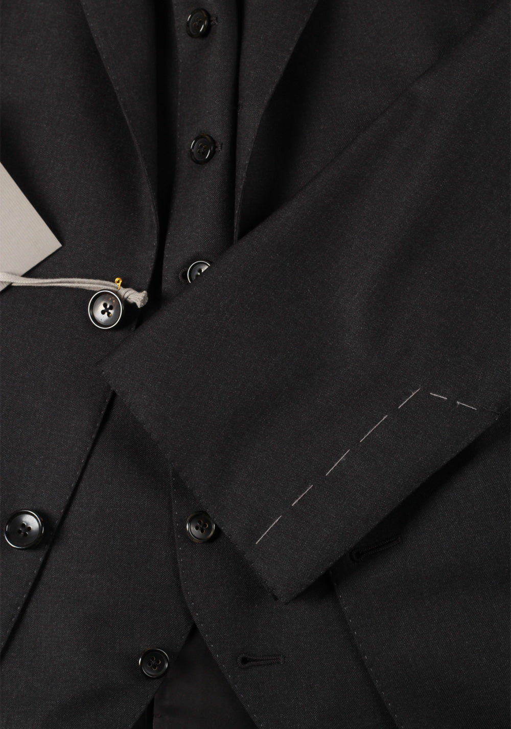 TOM FORD Charcoal 3 Piece Suit Size 50 / 40R U.S. Wool Base B