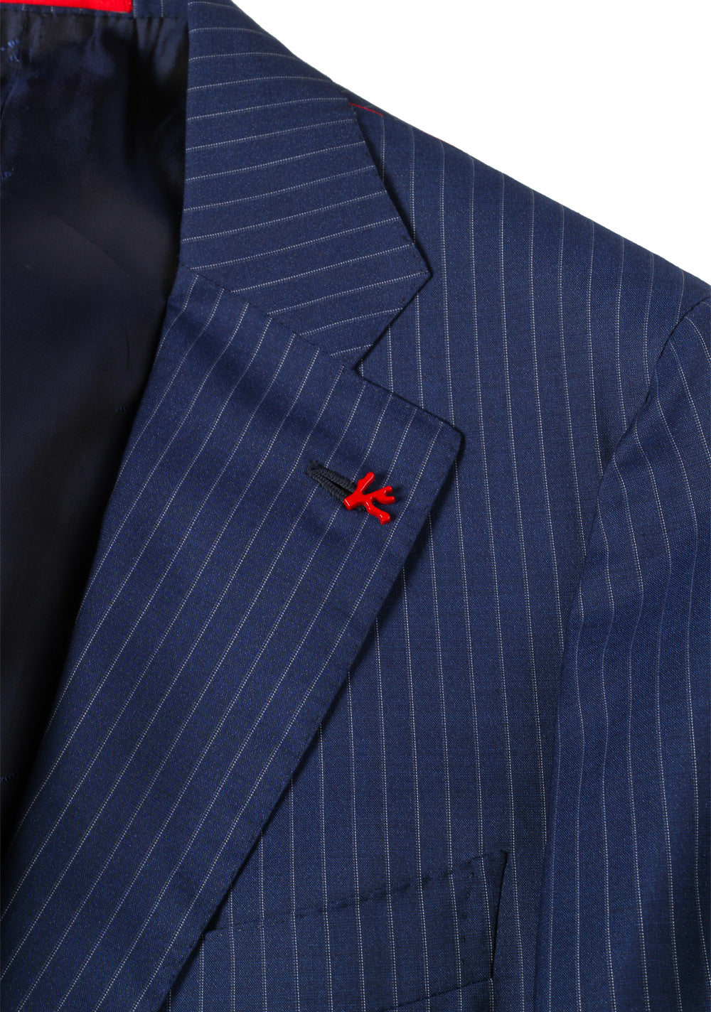 Isaia Blue Suit Size 48 / 38R U.S. Wool Silk Cashmere