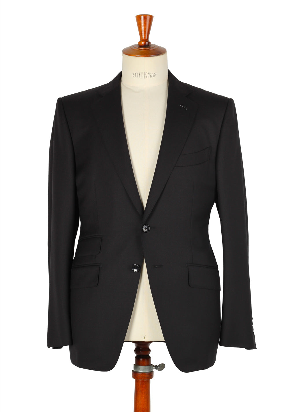 TOM FORD Black Suit Size 50C / 40S U.S. Wool Base S