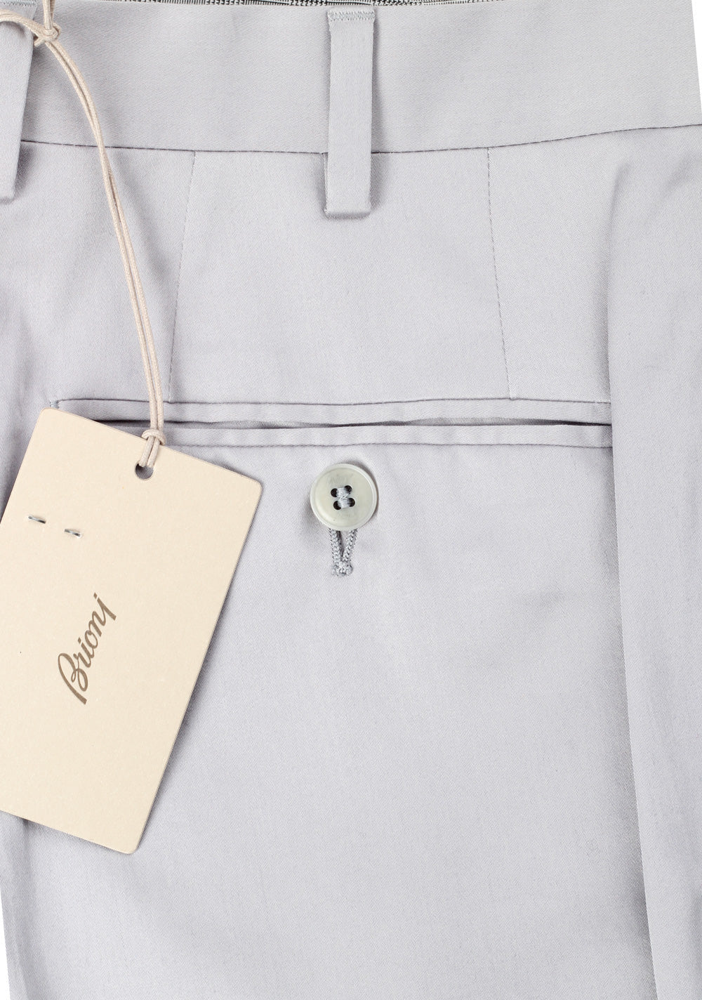Brioni Silver Megeve Trousers Size 48 / 32 U.S.