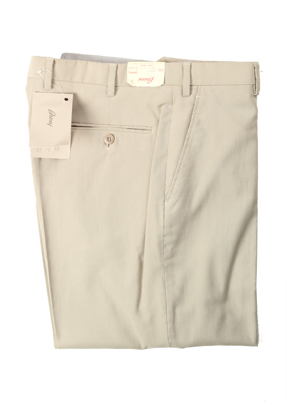 Brioni Beige Moena Trousers Size 50 / 34 U.S.