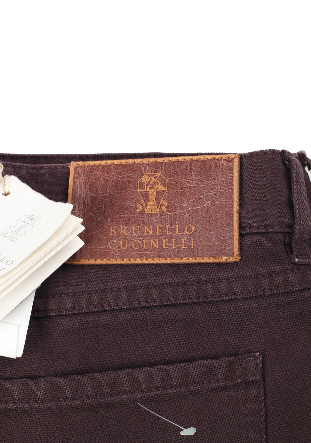 Brunello Cucinelli Aubergine Jeans Trousers Size 52 / 36 U.S.