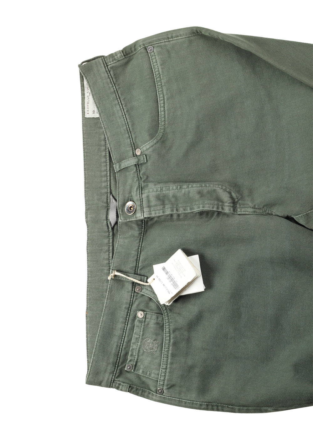 Brunello Cucinelli Green Jeans Trousers Size 54 / 38 U.S.