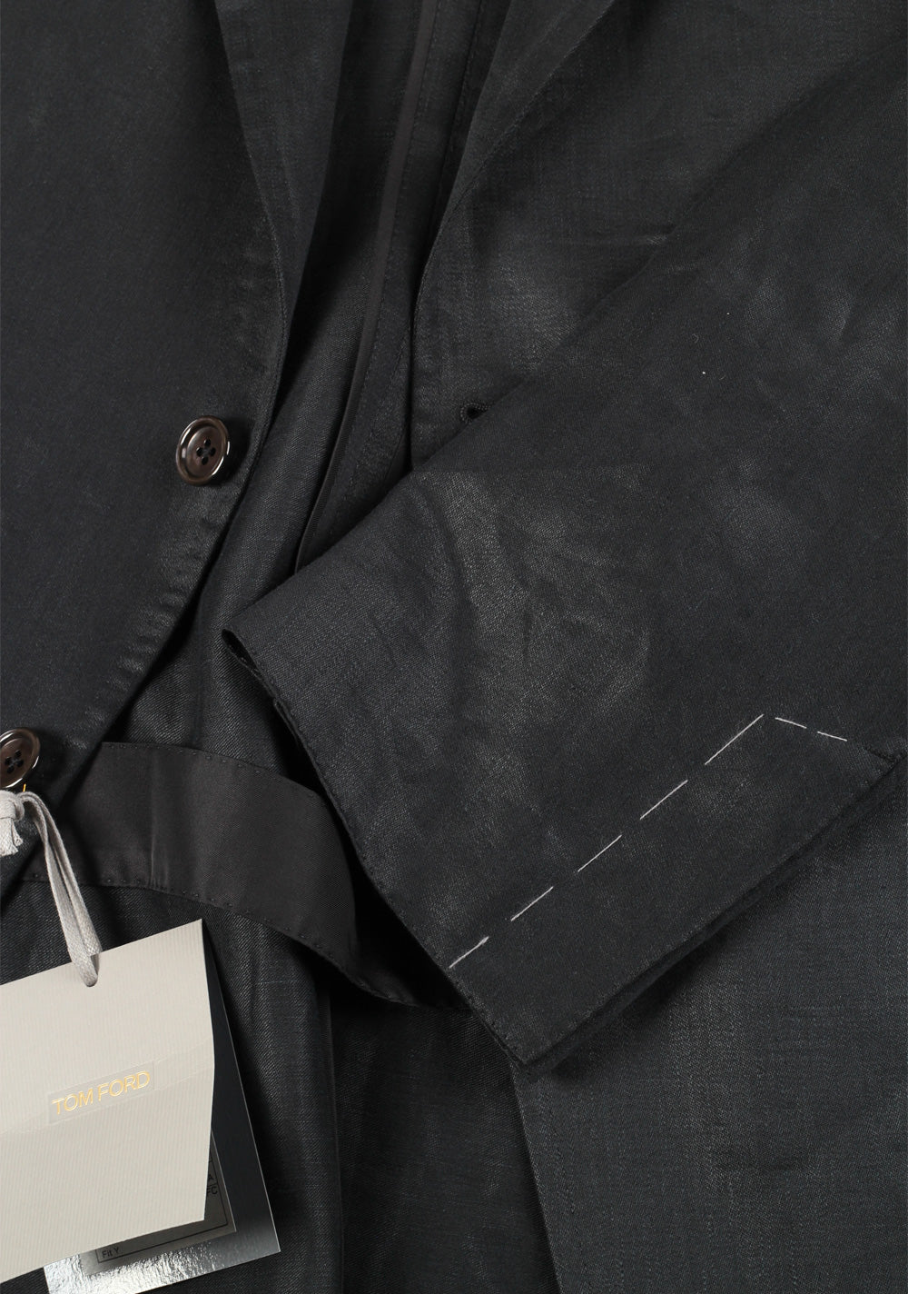 TOM FORD O'Connor Black Sport Coat Size 58 / 48R U.S. Linen Fit Y