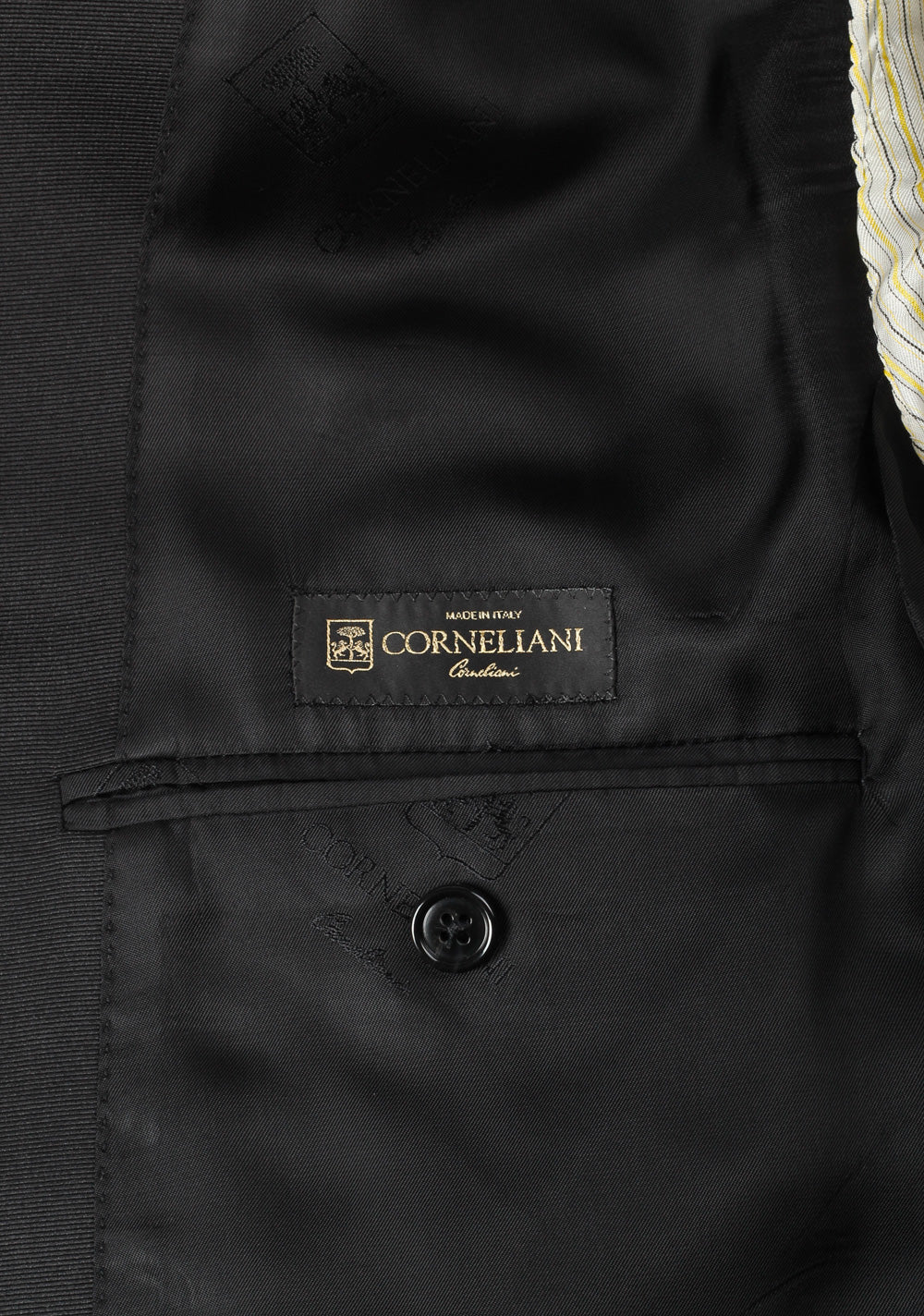 Corneliani Black Tuxedo Sport Coat Size 56L / 46L U.S. Super 140s