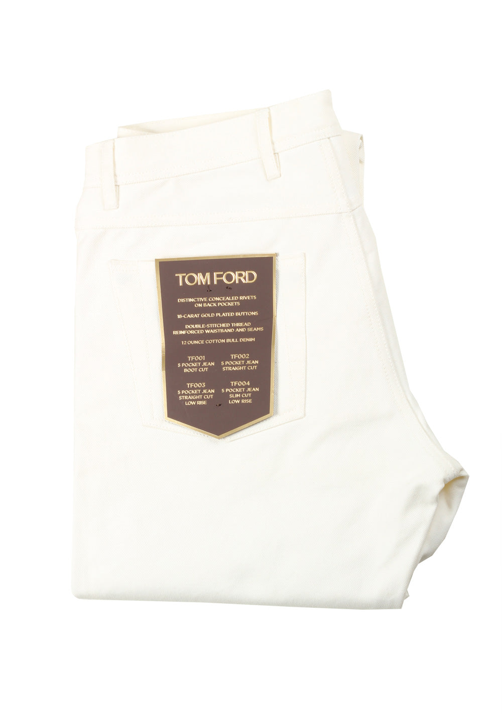 TOM FORD White Jeans TFD004 Size 50 / 34 U.S.