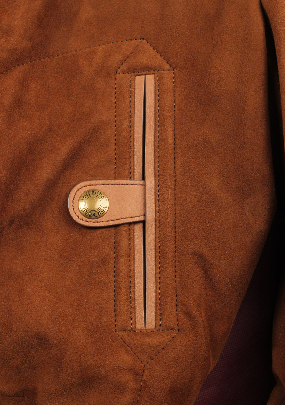 TOM FORD Leather Lambskin Suede Jacket Coat Size 50 / 40R U.S. Outerwear