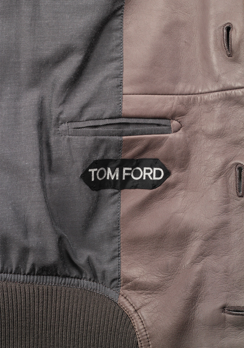 TOM FORD Leather Lambskin Suede Jacket Coat Size 50 / 40R U.S. Outerwear