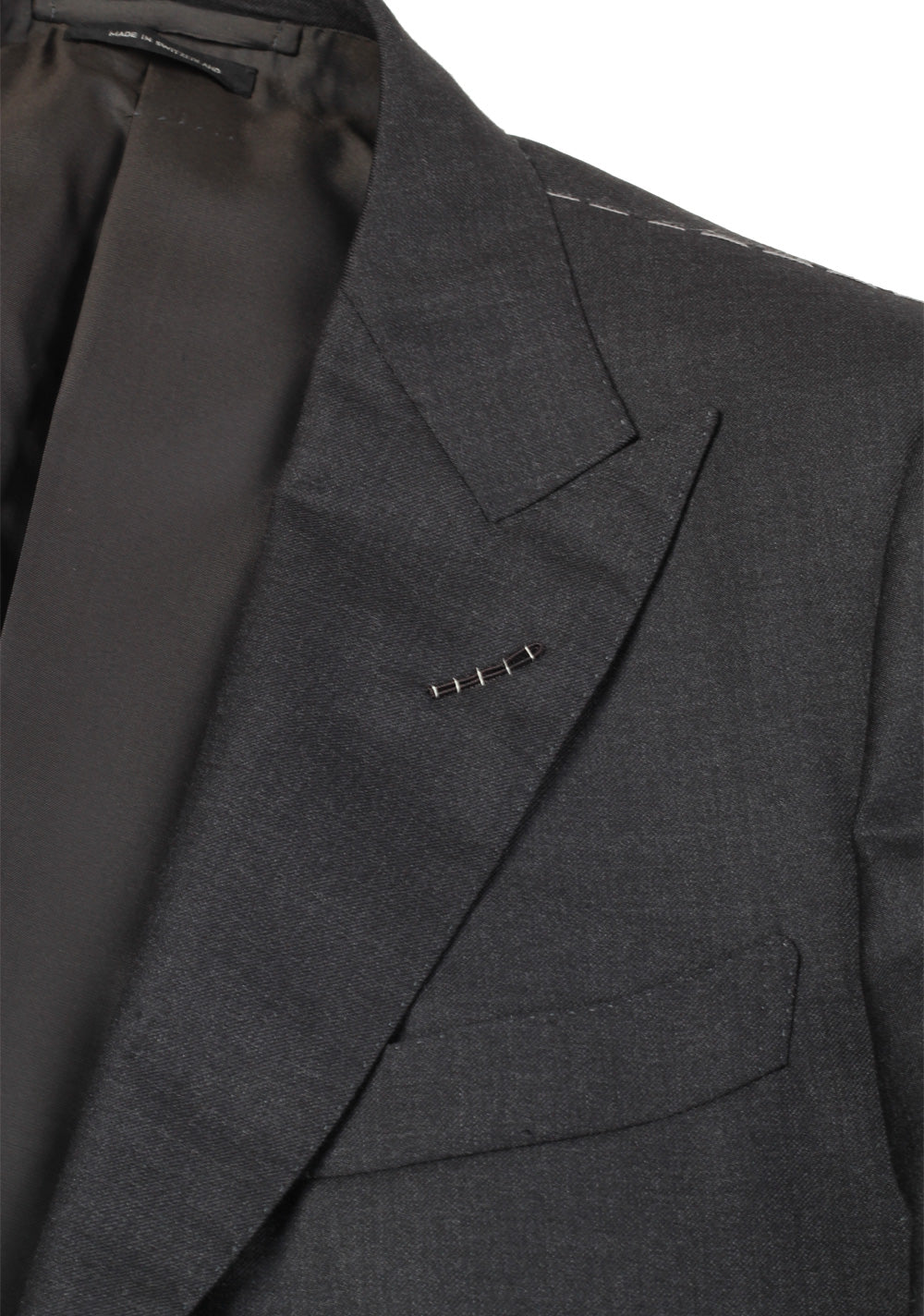 TOM FORD Regency Solid Gray Suit Size 48 / 38R U.S. Wool Base B