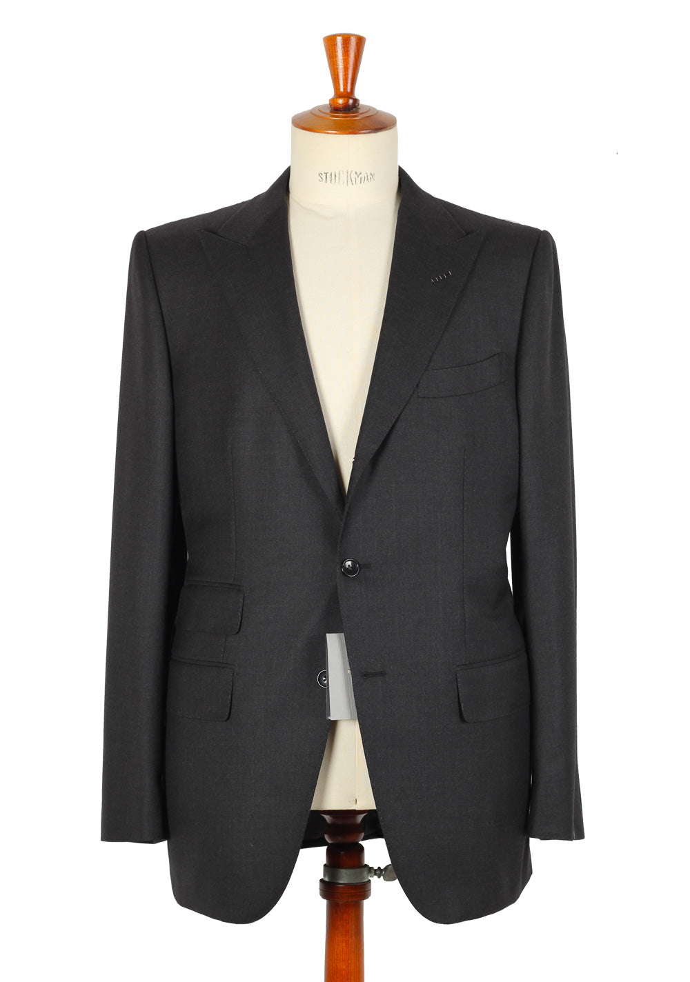 TOM FORD Regency Solid Gray Suit Size 52 / 42R U.S. Wool Base B