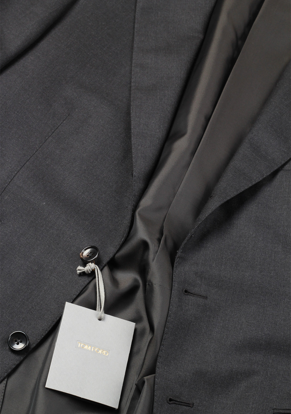 TOM FORD Regency Solid Gray Suit Size 52 / 42R U.S. Wool Base B