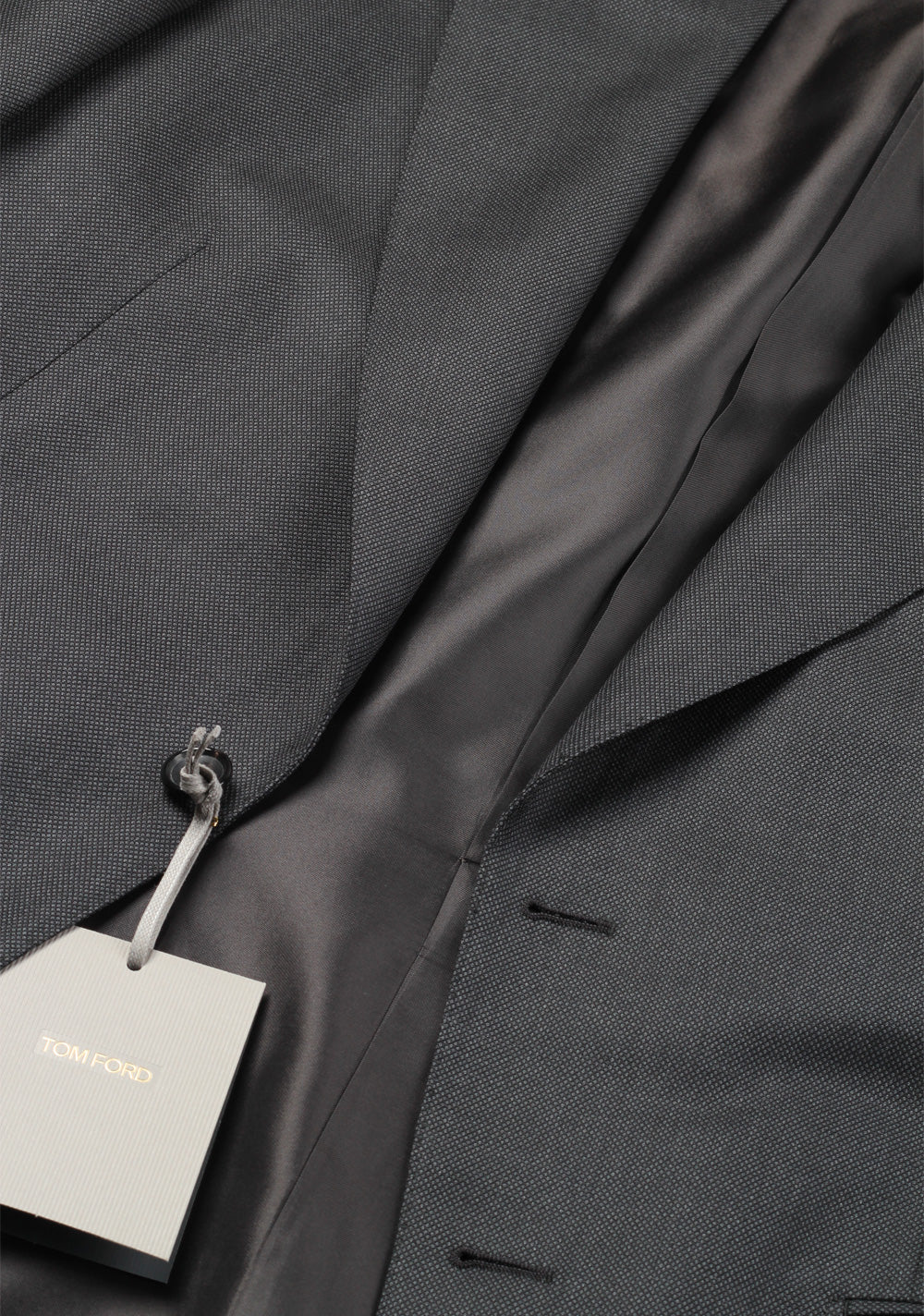 TOM FORD Windsor Birdseye Gray Suit Size 50 / 40R U.S. Wool Fit A
