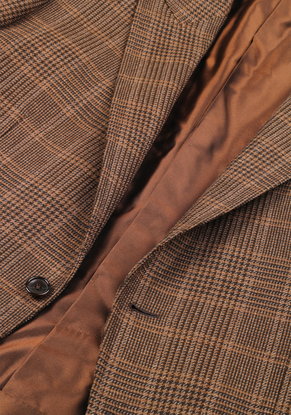 TOM FORD O’Connor Brown Checked Sport Coat Size 56 / 46R U.S. Wool Cashmere Silk Fit Y