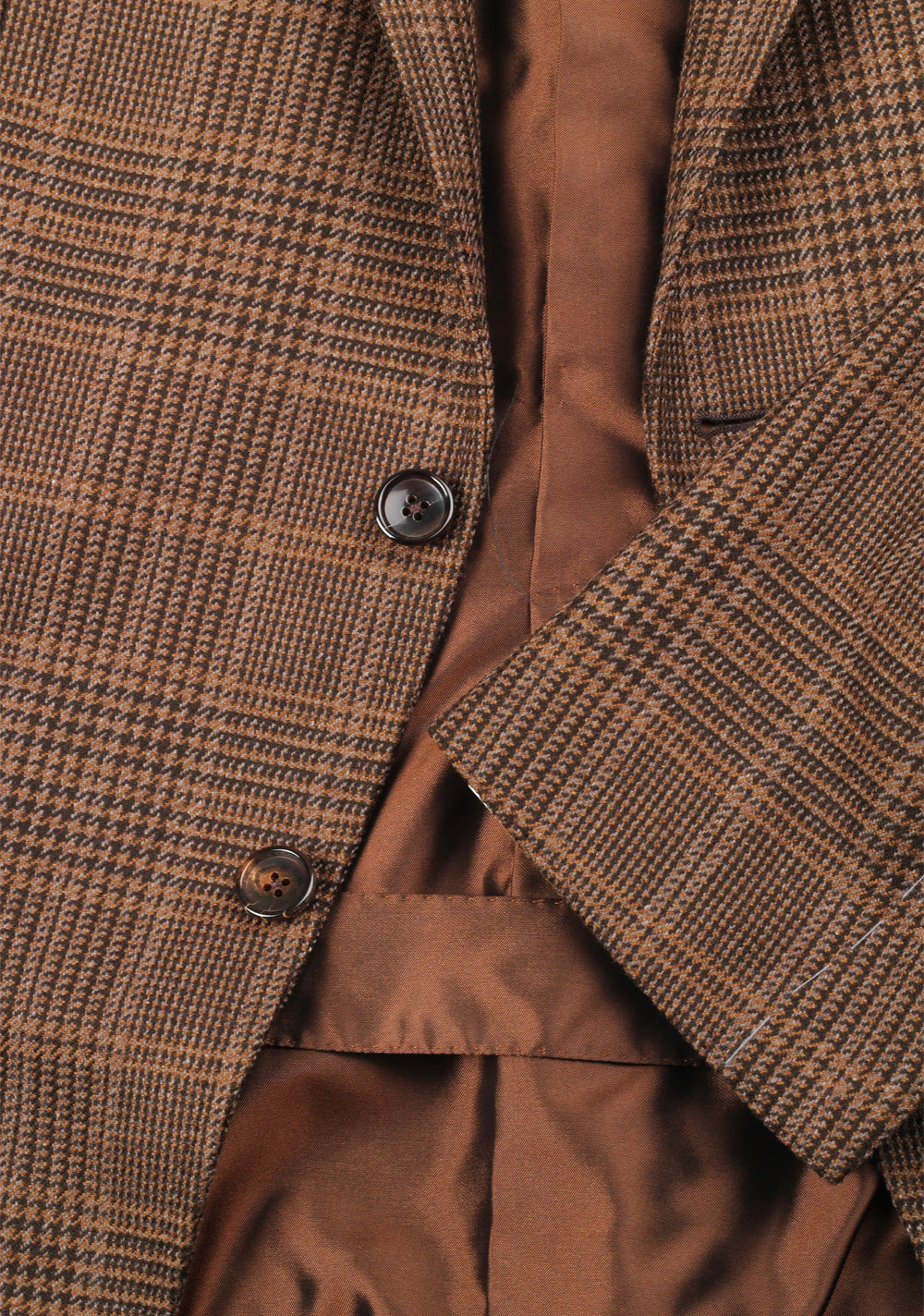 TOM FORD O’Connor Brown Checked Sport Coat Size 56 / 46R U.S. Wool Cashmere Silk Fit Y