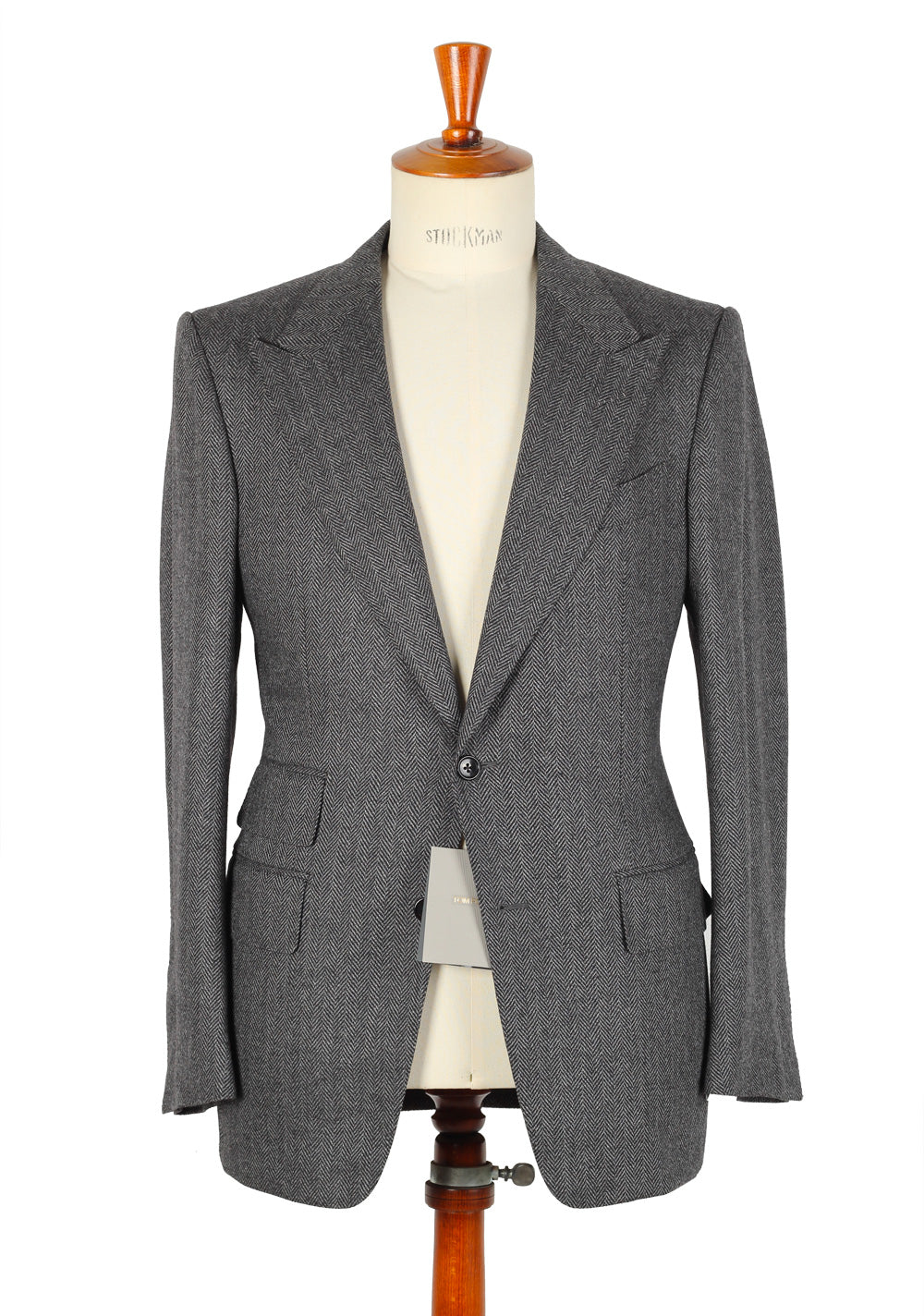 TOM FORD Windsor Gray Sport Coat Size 48 / 38R U.S. Wool Fit A